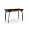 Homeroots 44" Black and Natural Writing Desk With Three Drawers 543785 - alternate 1
