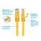 Monoprice Cat5E 24AWG Utp Patch Cable, 3 ft.Yellow 11336 - alternate 2