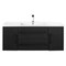 Cutler MILANO 48 in Wall Hung Vanity BLACK w/top (Modern Shaker) FV-BLACK48MS - alternate 1
