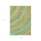 Homeroots 9' X 12' Green Peach And Gold Abstract Washable Indoor Outdoor Area Rug 631243 - alternate 3