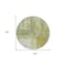 Homeroots 8' Sage Ivory And Brown Round Abstract Washable Indoor Outdoor Area Rug 603625 - alternate 4