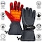 Actionheat AA Battery Heated Snow Gloves, Men's, Grey, One Size 810058850119 - alternate 4