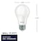 Bulbrite LED Filament 9W Dimmable A19 Light Bulb, Frost Glass, Medium E26 Base, 3000K, 800lu, 48PK 861721 - alternate 10