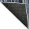 Homeroots 3' X 5' Blue Black And Gray Striped Washable Indoor Outdoor Area Rug 603215 - alternate 6