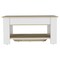 Homeroots 40in Oak and White Wood Storage Bench With Flip Top 477603 - alternate 1