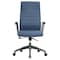 Leisuremod Hilton High-Back Leather Office Chair, Navy Blue HO20BUL - alternate 3
