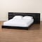 Baxton Studio Elina Modern Ebony Black Wood Queen Size Platform Bed with Built-In Shelves 252-13764-ZORO - alternate 5
