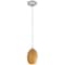 Access Lighting Brandy FireBird, LED Pendant, Brushed Steel Finish, Amber Firebird Glass 28023-3C-BS/AMBFB - alternate 4