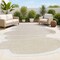 Jonathan Y Jasper Modern Rustic Abstract Beige/Cream 4 ft. x 6 ft. Indoor/Outdoor Shaped Area Rug SHP101B-4 - alternate 1