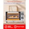 Betty Crocker 9L Toaster Oven, 2-Slice Toaster with Chrome Plated Front, Stainless Steel Handle BC-5665B - alternate 6