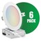 Qplus 6-Inch Slim-Panel Recessed Light White, 5CCT, Wet Location, 6PK 21105701-06 - alternate 1