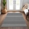 Homeroots 5' X 8' Black And Ivory Chevron Washable Indoor Outdoor Area Rug 612239 - alternate 4