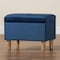 Baxton Studio Elias Modern Navy Blue Velvet Fabric Storage Ottoman 256-14053-ZORO - alternate 6