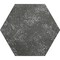 Apollo Tile 9x11 in. Textured Graphite Gray Porcelain Hexagon Wall and Floor Tile 8.07 sq ft/case, 16PK HEX88BORLAVA - alternate 4