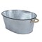 Homeroots 24" Gray And Black Steel Basket 399667 - alternate 3