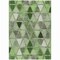 Homeroots 10' X 14' Green And Fern Green Geometric Washable Indoor Outdoor Area Rug 583015 - alternate 4