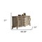 Homeroots 69" Pearl Solid and Manufactured Wood Five Drawer Triple Dresser 490477 - alternate 4