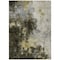 Homeroots 3' X 5' Brown Light Gray And Black Abstract Washable Indoor Outdoor Area Rug 603041 - alternate 3