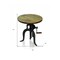 Homeroots 19" Industrial And Oak Solid Wood Round End Table 493240 - alternate 4