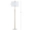 Jonathan Y June 65" Adjustable Metal/Marble LED Floor Lamp, Brass JYL3022A - alternate 5