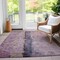 Homeroots 5' X 8' Blush Pink And Purple Abstract Washable Indoor Outdoor Area Rug 578017 - alternate 6