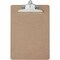 Saunders Brown Hardboard Clipboards - 1in Clip Capacity - 8 1/2in x 11in Sheet Size - Spring Clip - 5612 - alternate 1