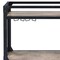 Homeroots Black and Natural 32in Rolling Prep Table With Storage 319144 - alternate 2