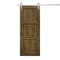 Sartodoors Modern Barn Door 24 x 96 inches, Ego 5010 Marble Oak, 6.6FT Silver Rail Track Heavy Hardware Set ,  EGO5010BD-S-DMR-2496 - alternate 1