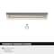 Amerock Streamline Tab 4 inch (102mm) Length Satin Nickel Cabinet Edge Pull, 25PK 25VMP37202G10 - alternate 4