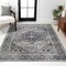 Jonathan Y Alacati Ogee Medallion Non-Slip Machine-Washable Dark Gray/Light Gray 4 ft. x 6 ft. Area Rug WSH103E-4 - alternate 4