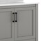 Flash Furniture Vega 36in. Vanity w/Sink, Black Hardware, Soft Close Doors & Open Shelf, Carrara Marble, Gray/White FS-VEGA36-GY-HDBLK-GG - alternate 6