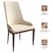 Leisuremod Viva Collection Modern Wooden Dining Chair in Light Taupe, 4PK VC24LTP4 - alternate 6