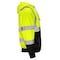 Dome75 Hi-Vis Pullover Hoodie, ANSI/ISEA 107-2020 Class 3, Polyester, Hi-Vis Yellow/Black Bottom, 2X DHP1632 - alternate 3