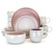 Elama Mocha Muave 16 Piece Luxurious Stoneware Dinnerware with Complete Setting for 4 EL-MOCHAMUAVE16 - alternate 7