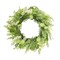 Homeroots 28" Green And White Fern Artificial Wreath 516101 - alternate 1