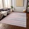 Homeroots 5' X 8' Pink Blue And Purple Striped Washable Indoor Outdoor Area Rug 597272 - alternate 6
