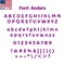 Aacc Self-Adhesive Vinyl Letter: m, Scale: 20 cm. Color: Purple Font: Anders by AACC-Anders-lm-Purple-M20x1 - alternate 1
