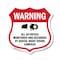 Signmission Video Surveillance Shield Sign Warning A, 6 Inch X 6 Inch, Plastic Sign SHI-P-6-474 - alternate 1