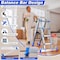 Wrightmaster 14ft Reach Aluminum Multi-Position Ladder w/ Wheels and Stabilizer Bar, 330 lbs. Load Capacity Blue ZOR-14FT-BU - alternate 5