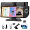 Wrightmaster 10.26 in. HD Touch Screen Car Stereo, with CarPlay, Android Auto, Black Built-in Clock, Dual Cameras ZR-S-Dial-black - alternate 1