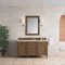 James Martin Vanities Brittany 60" Single Vanity, Saddle Brown, w/ 3 CM Siberian Silestone Top 650-V60S-SBR-3SFR - alternate 4
