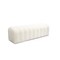 Homeroots 59in White Tufted Boucle Upholstered Bench 714186 - alternate 2