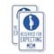 Signmission Reserved for Expecting Mom with Graphic, 18'' X 24'' 2 Signs, Heavy Gauge Aluminum, 2PK A-1824-2PACK-23199 - alternate 1