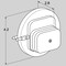 Honeywell Kromschroder Pressure Switch for Air/Flue Gas, Adjustable, Tube Connection KS84444010 - alternate 3