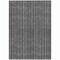 Homeroots 3' X 5' Gray And Silver Striped Washable Indoor Outdoor Area Rug 615049 - alternate 8