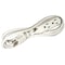 Powerzone SJT Extension Cord, 16 AWG, Indoor, 16/3, 3 Outlets, 5-15R, White, 5-15P, 9 ft OR890609 - alternate 2