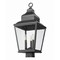 Z-Lite Raphael Sand Black 3 Light Outdoor Post Mount Fixture 5029PHBS-BK - alternate 4