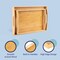 Happimess Elora Set of 2 Handcrafted Nesting Bamboo Breakfast Trays with Handles, Natural TRY5001A-2SET - alternate 3