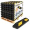 Jrex Safety 22 in Rubber Parking Block Curb Stop, Yellow Reflective Strip, 100PK PBSY-JR-2-FP100 - alternate 1