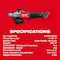 Milwaukee Tool M18 FUEL 4-1/2 in. / 5 in. Dual-Trigger Braking Grinder (Tool Only) 2986-20 - alternate 7